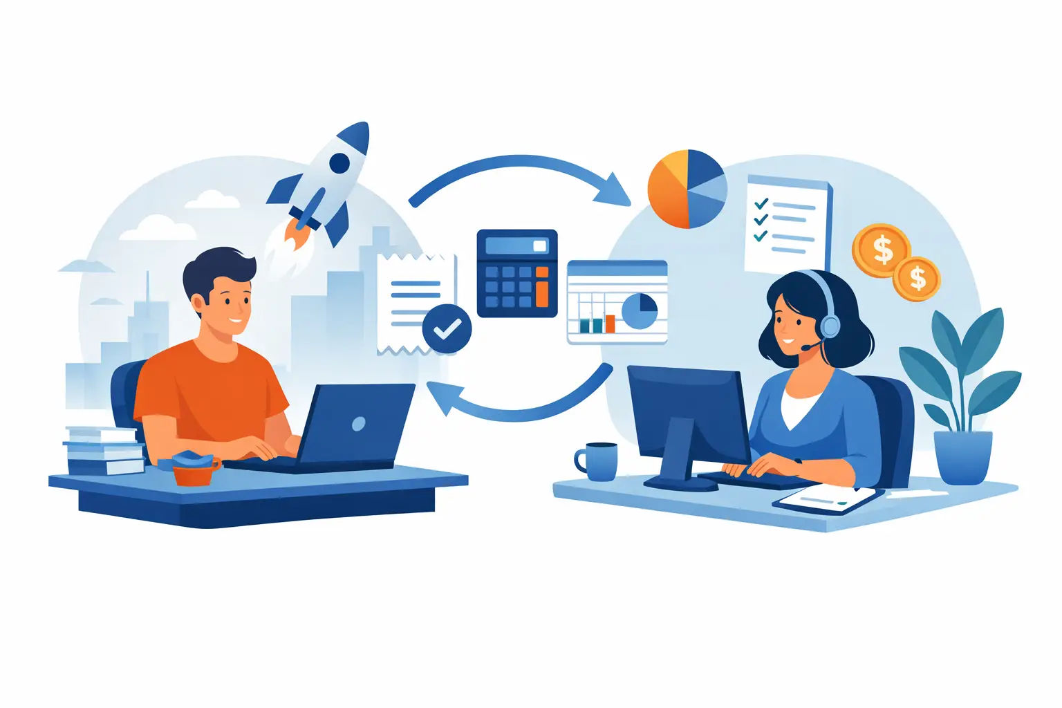 A Startup Bookkeeping Outsourcing Example