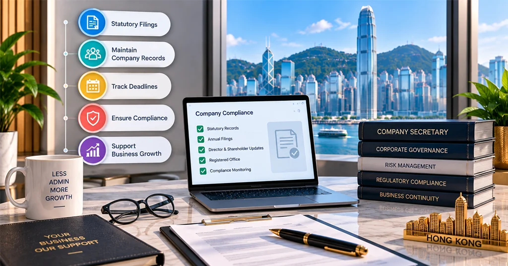 Hong Kong SME owner considering whether to hire a company secretary for compliance support